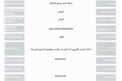 SASO Mark Certificate 