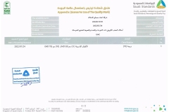 SASO Mark Certificate  02